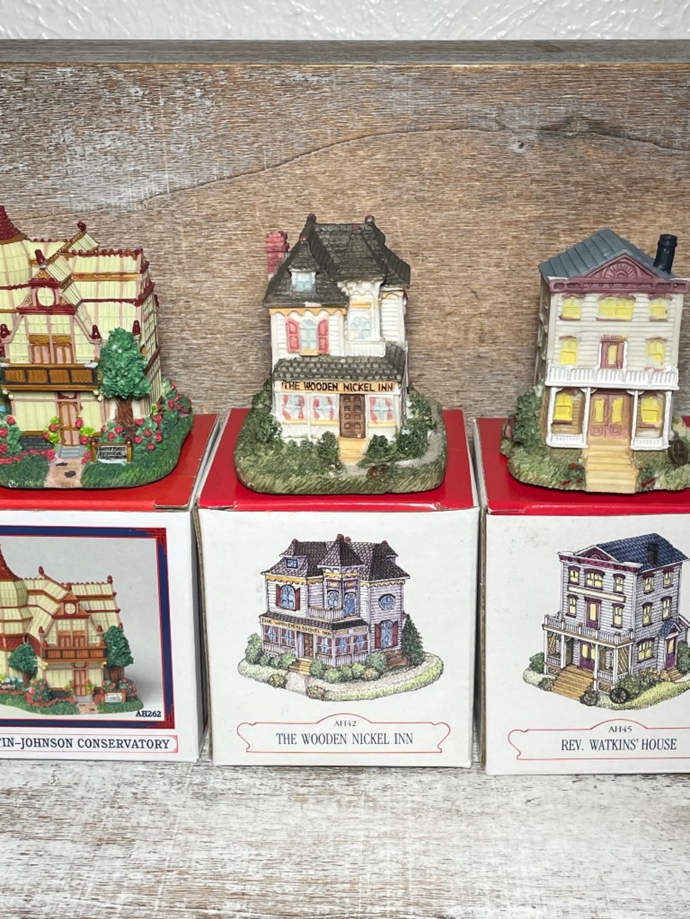 Lot of 3 Liberty Falls AH39 Courthouse, AH107 Post Office & AH268 Fishery